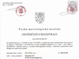 Osvědčení o registraci